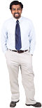 White Shirt and Dark Tie