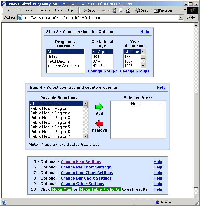 Vitalnet Health Data Analysis Screenshot