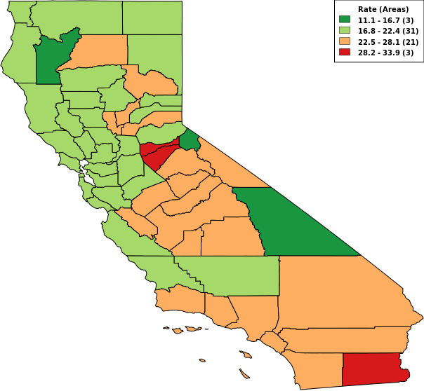 Image showing Jenks natural breaks