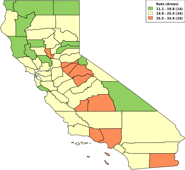 Image showing Jenks natural breaks